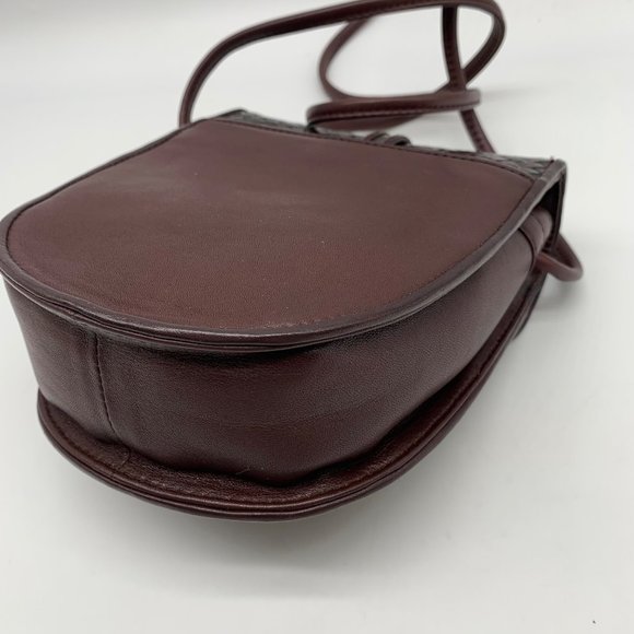 Brighton One World Brown Woven Leather Crossbody - Picture 8 of 12